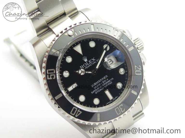 Submariner 116610 LN Black Ceramic GMF 1:1 Best Edition 904L SS Case And Bracelet SA Effortless 3512
