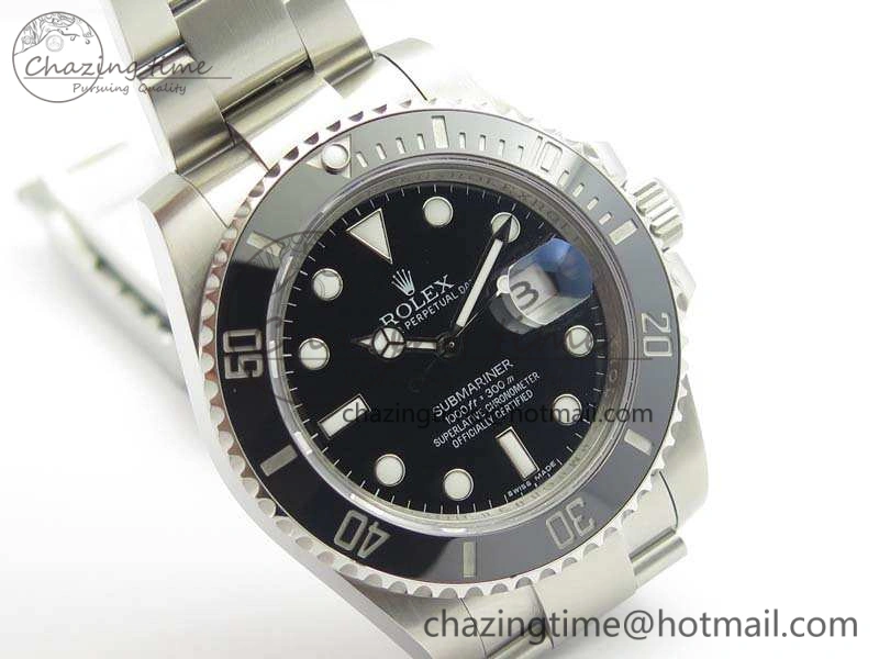 Submariner 116610 LN Black Ceramic GMF 1:1 Best Edition 904L SS Case And Bracelet SA Effortless 3512