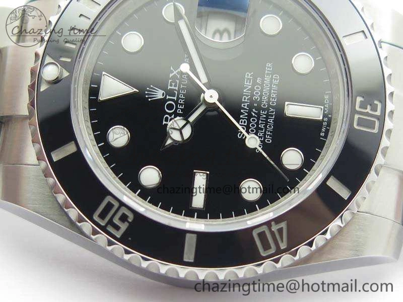 Submariner 116610 LN Black Ceramic GMF 1:1 Best Edition 904L SS Case And Bracelet SA Effortless 3512
