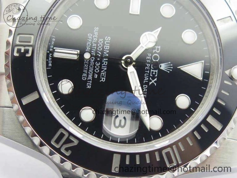 Submariner 116610 LN Black Ceramic GMF 1:1 Best Edition 904L SS Case And Bracelet SA Effortless 3512