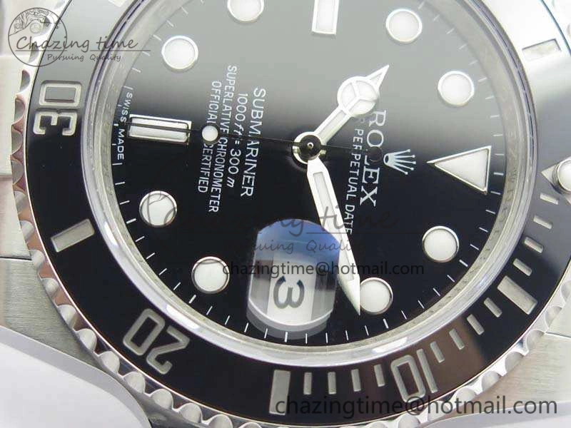 Submariner 116610 LN Black Ceramic GMF 1:1 Best Edition 904L SS Case And Bracelet SA Effortless 3512