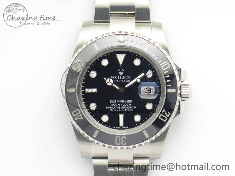 Submariner 116610 LN Black Ceramic GMF 1:1 Best Edition 904L SS Case And Bracelet SA Effortless 3512