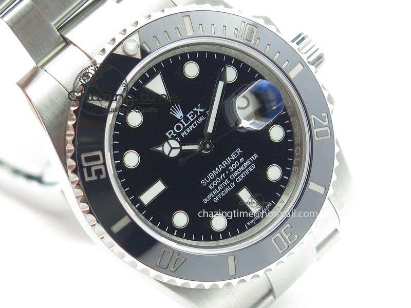 TimelessDesign Submariner 116610 LN Black Ceramic JF 1:1 Best Edition On SS Bracelet SA3135 V 3975