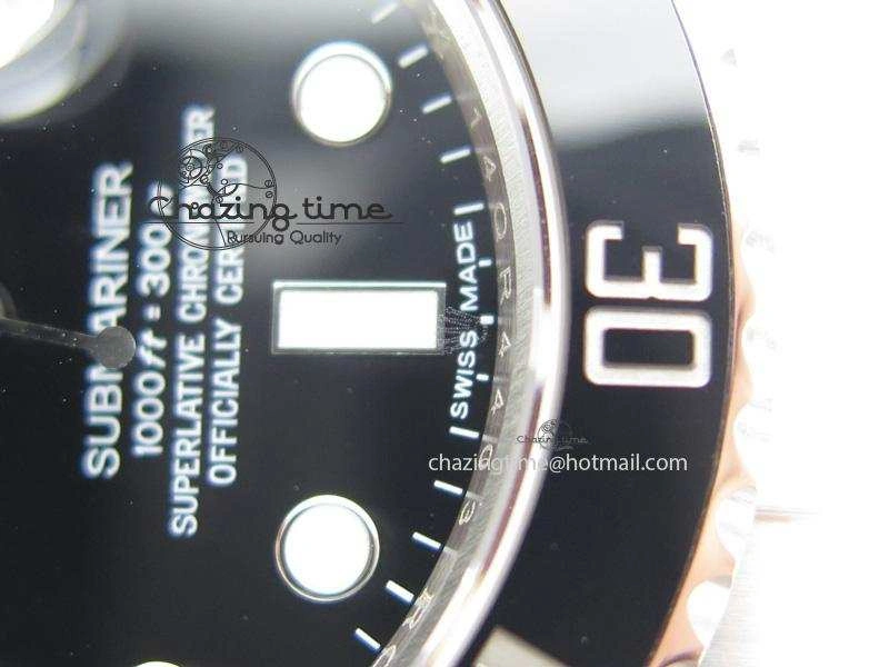 TimelessDesign Submariner 116610 LN Black Ceramic JF 1:1 Best Edition On SS Bracelet SA3135 V 3975