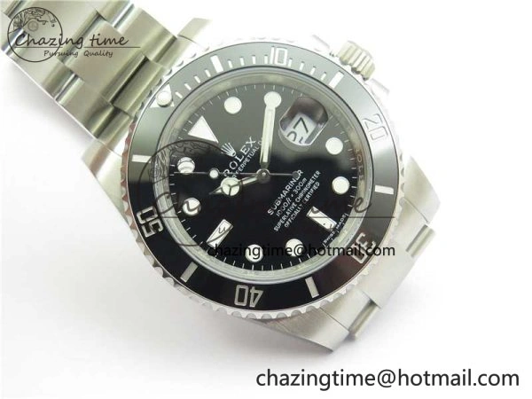 Flexible Submariner 116610 LN Black Ceramic Noob 1:1 Best Edition 904L SS Case and Bracelet VR3135 V 2633