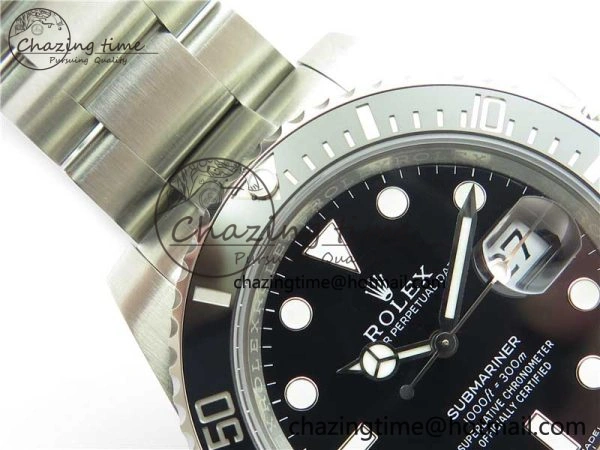 Flexible Submariner 116610 LN Black Ceramic Noob 1:1 Best Edition 904L SS Case and Bracelet VR3135 V 2633