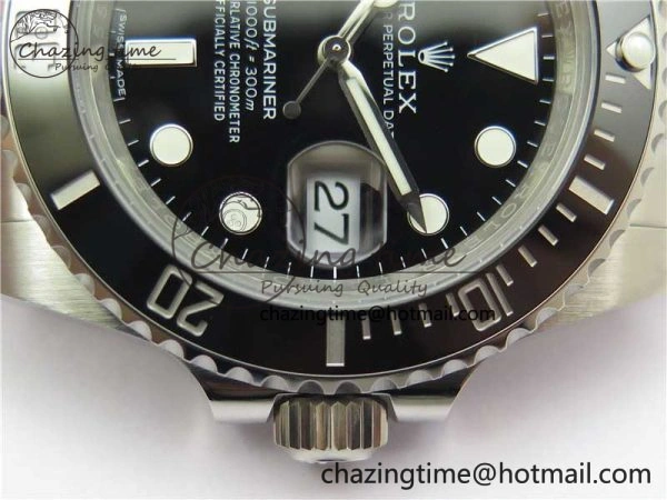 Flexible Submariner 116610 LN Black Ceramic Noob 1:1 Best Edition 904L SS Case and Bracelet VR3135 V 2633