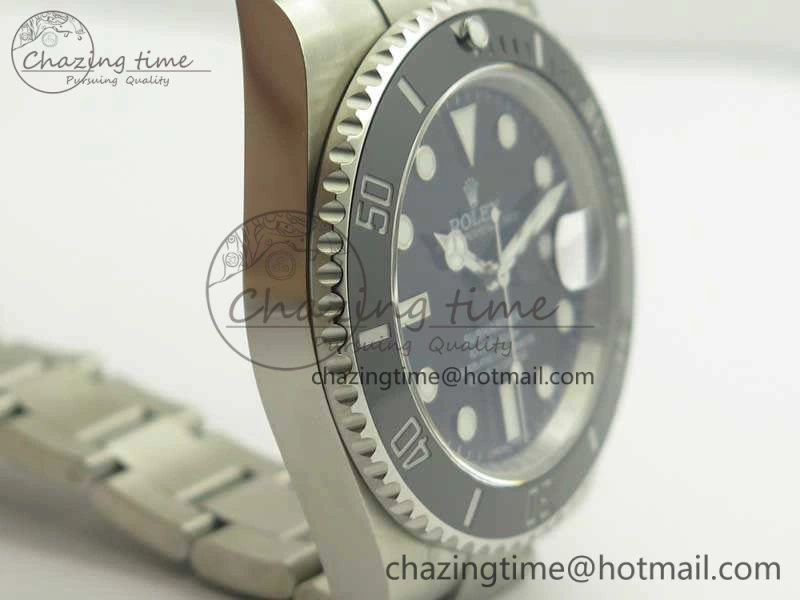 EasyMatch Submariner 116610 LN Black Ceramic V8s 1:1 Noob Best Edition On SS Bracelet SA 3470