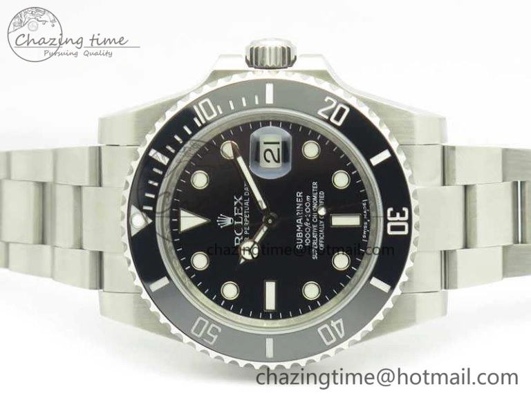 EasyMatch Submariner 116610 LN Black Ceramic V8s 1:1 Noob Best Edition On SS Bracelet SA 3470
