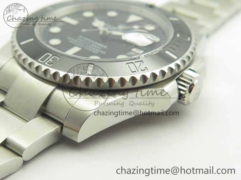 EasyMatch Submariner 116610 LN Black Ceramic V8s 1:1 Noob Best Edition On SS Bracelet SA 3470