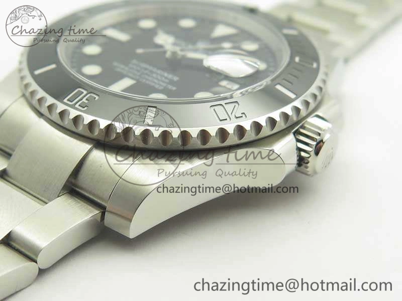 EasyMatch Submariner 116610 LN Black Ceramic V8s 1:1 Noob Best Edition On SS Bracelet SA 3470