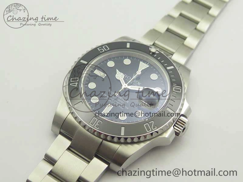 EasyMatch Submariner 116610 LN Black Ceramic V8s 1:1 Noob Best Edition On SS Bracelet SA 3470