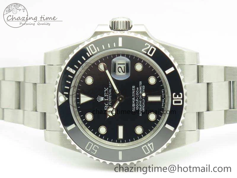 Reliable Submariner 116610 LN Black Ceramic V8s Noob Best Edition On SS Bracelet A 3482
