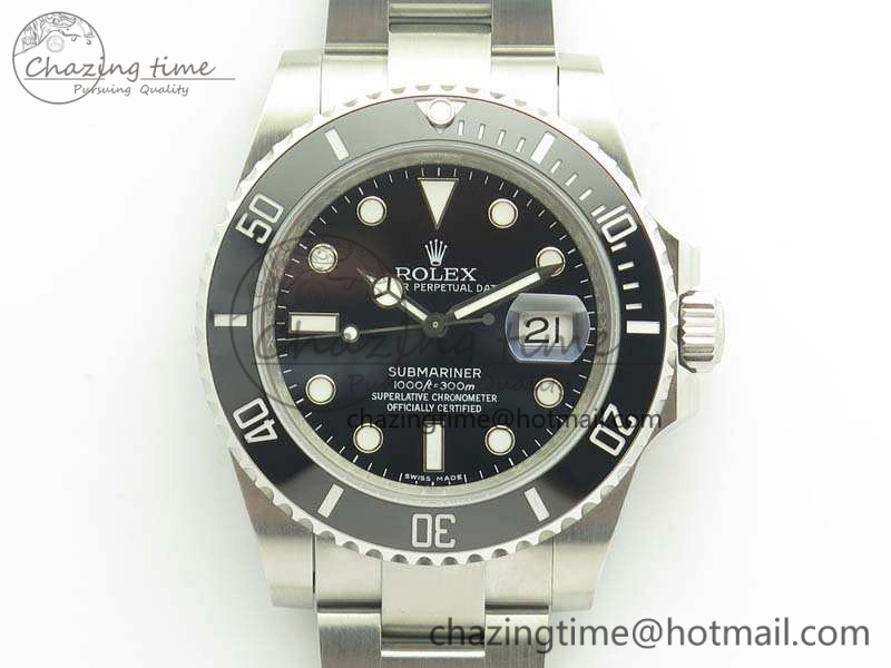 Reliable Submariner 116610 LN Black Ceramic V8s Noob Best Edition On SS Bracelet A 3482
