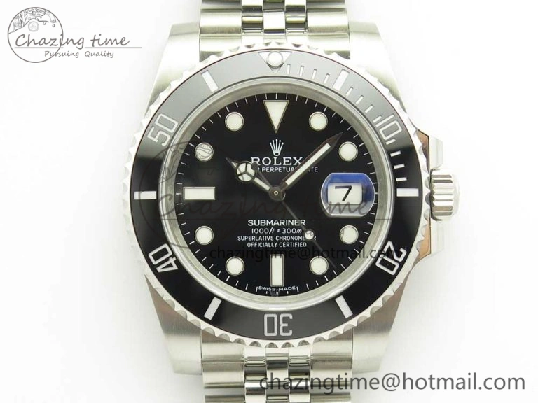 MultiPurpose Submariner 116610 LN Black Ceramic V9F 904L 1:1 Best Edition on SS Jubilee Bracelet SA 3303