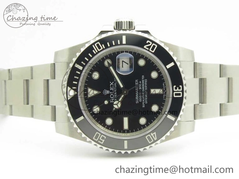 Submariner 116610 LN Black Ceramic VRF 904L 1:1 Best Edition on SS Bracelet VR Refined 3340