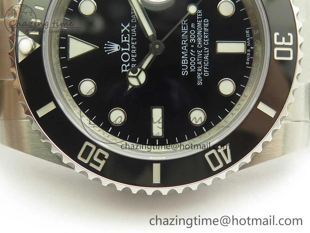 Submariner 116610 LN Black Ceramic VRF 904L 1:1 Best Edition on SS Bracelet VR Refined 3340