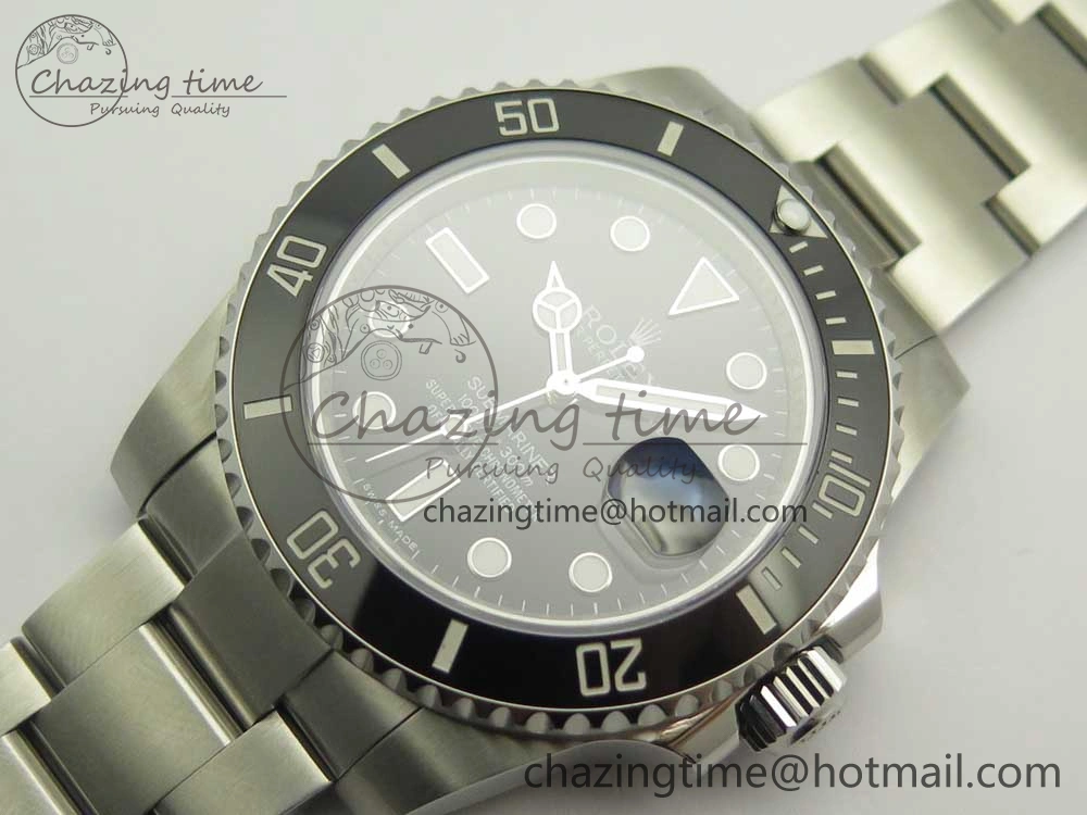 Submariner 116610 LN Black Ceramic VRF 904L 1:1 Best Edition on SS Bracelet VR Refined 3340