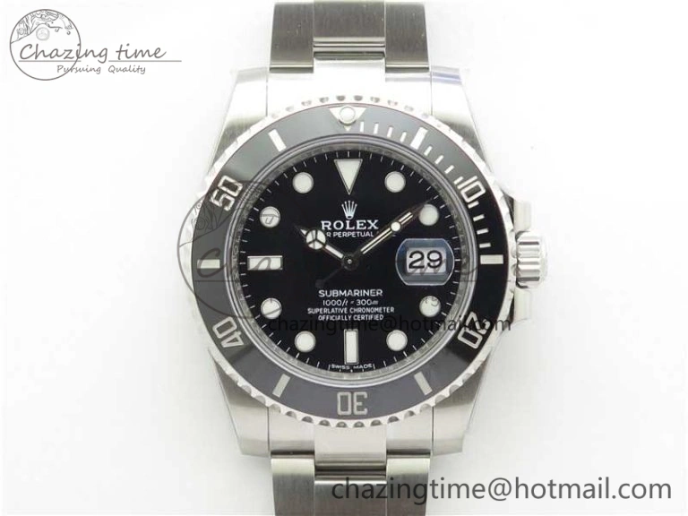 Submariner 116610 LN Black Ceramic VSF 1:1 Best Edition 904L SS Case and Bracelet VS Seasonal 2888