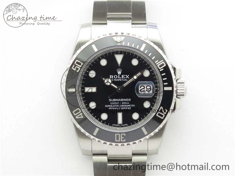 Submariner 116610 LN Black Ceramic VSF 1:1 Best Edition 904L SS Case and Bracelet VS Seasonal 2888
