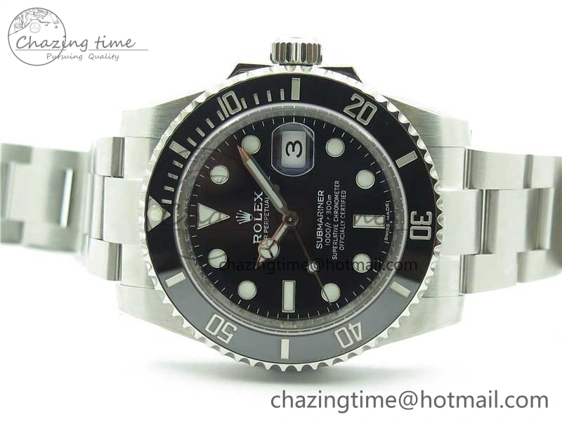 Submariner 116610 LN Black Ceramic ZF 1:1 Best Edition 904L SS Case and Bracelet VR UrbanStyle 2894