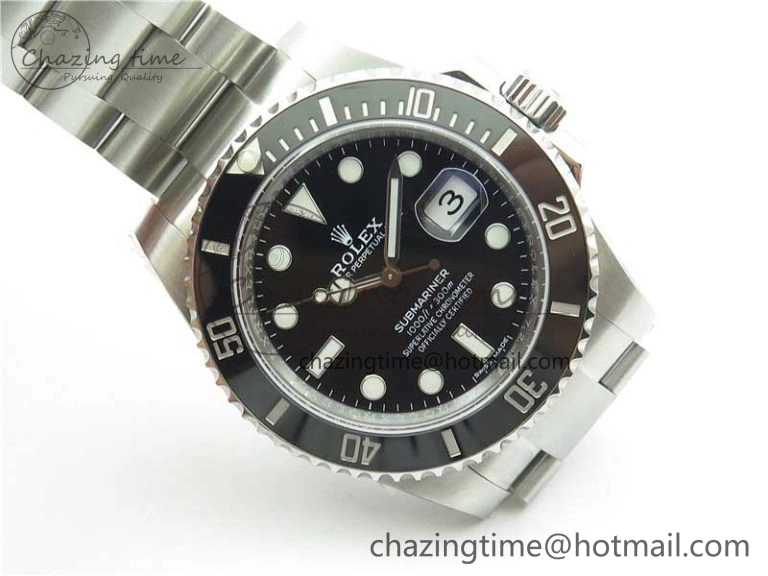 Submariner 116610 LN Black Ceramic ZF 1:1 Best Edition 904L SS Case and Bracelet VR UrbanStyle 2894