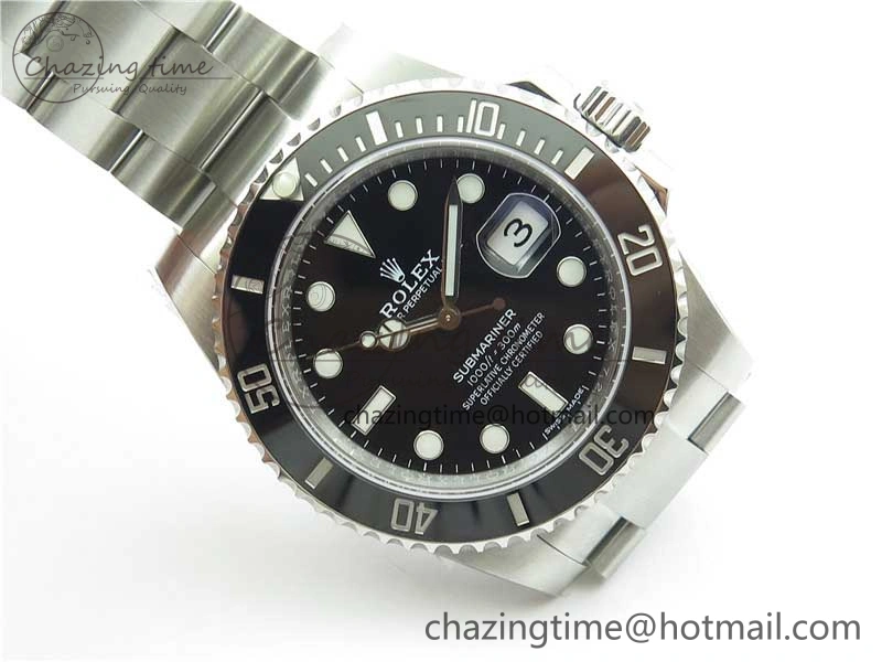 Submariner 116610 LN Black Ceramic ZF 1:1 Best Edition 904L SS Case and Bracelet VR UrbanStyle 2894