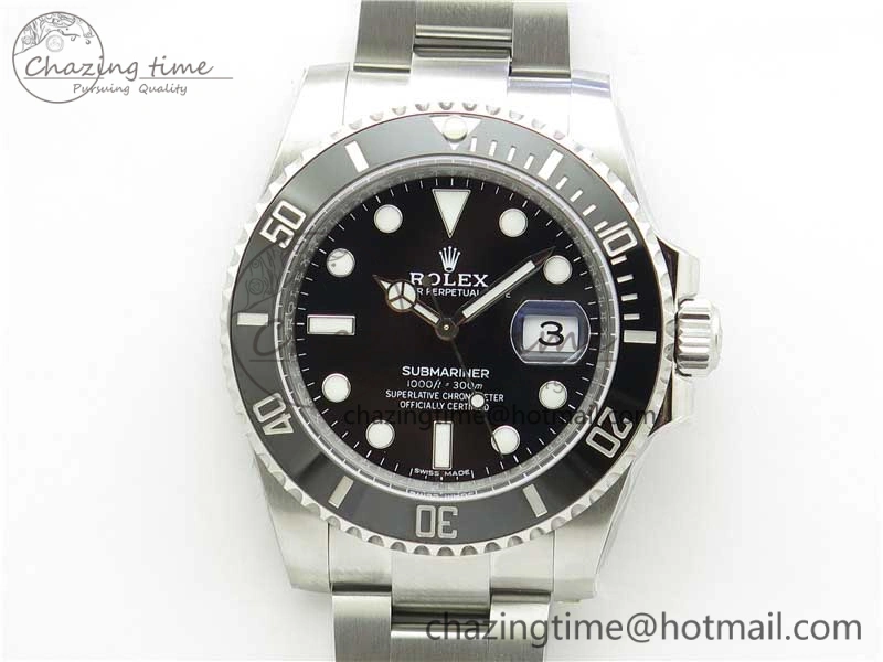 Submariner 116610 LN Black Ceramic ZF 1:1 Best Edition 904L SS Case and Bracelet VR UrbanStyle 2894