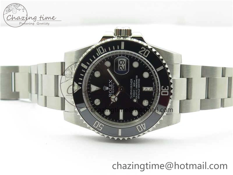 DailyWear Submariner 116610 LN Black Ceramic ZRF 1:1 Best Edition on SS Bracelet VR3135 (CF Bezel) 2758