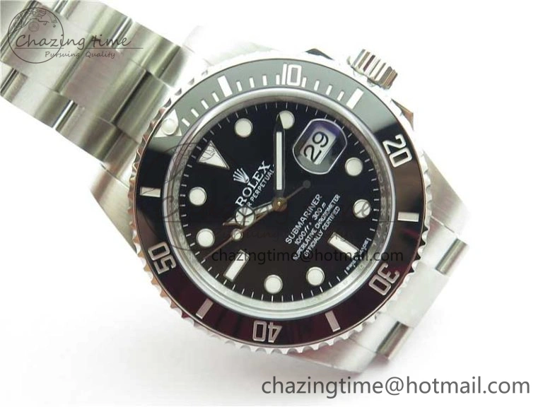 DailyWear Submariner 116610 LN Black Ceramic ZRF 1:1 Best Edition on SS Bracelet VR3135 (CF Bezel) 2758