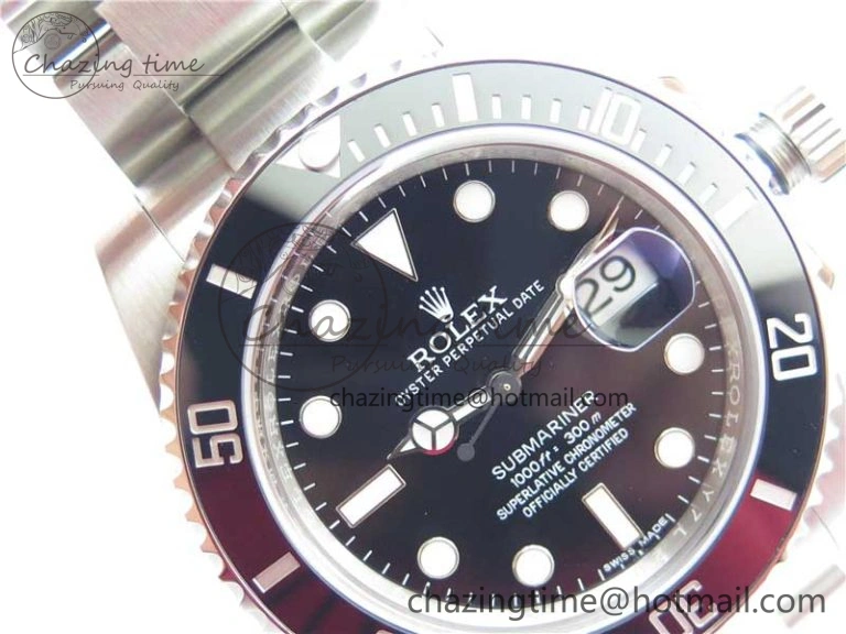 DailyWear Submariner 116610 LN Black Ceramic ZRF 1:1 Best Edition on SS Bracelet VR3135 (CF Bezel) 2758