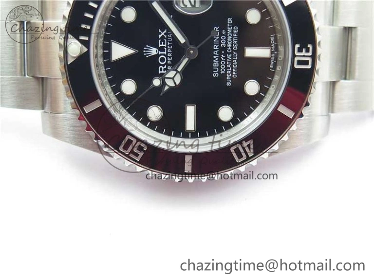 DailyWear Submariner 116610 LN Black Ceramic ZRF 1:1 Best Edition on SS Bracelet VR3135 (CF Bezel) 2758