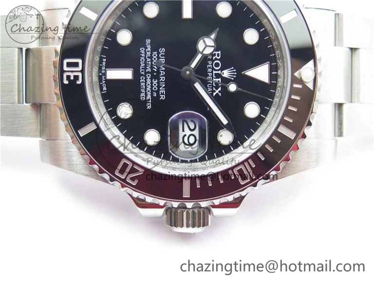 DailyWear Submariner 116610 LN Black Ceramic ZRF 1:1 Best Edition on SS Bracelet VR3135 (CF Bezel) 2758
