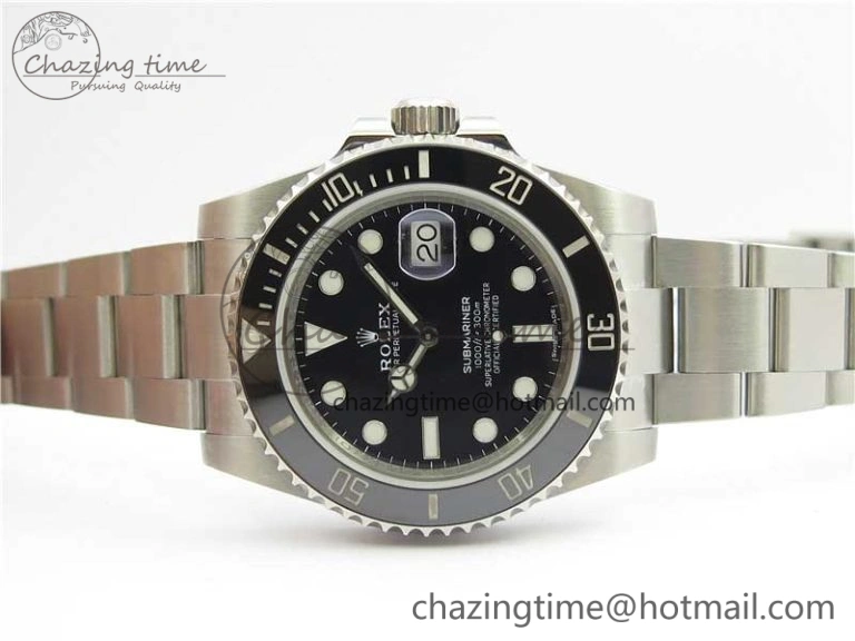 Submariner 116610 LN Black Ceramic ZZF 904L 1:1 Best Edition on SS Bracelet A Lightweight 3236