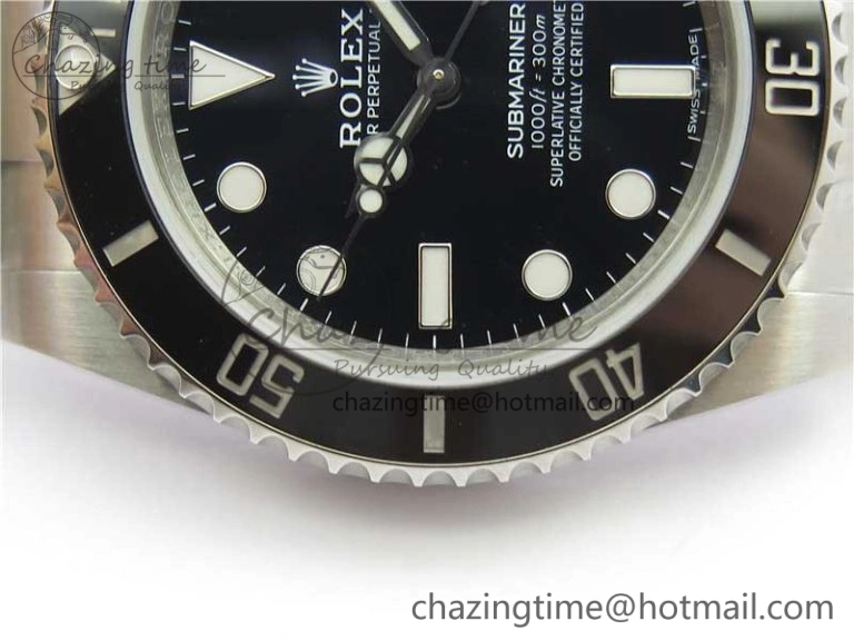 Submariner 116610 LN Black Ceramic ZZF 904L 1:1 Best Edition on SS Bracelet A Lightweight 3236