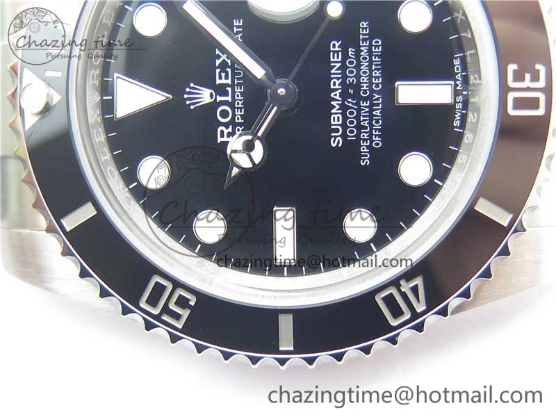 Submariner 116610 LN Black Ceramic ZZF 904L 1:1 Best Edition on SS Bracelet SA3135 V Reliable 3200