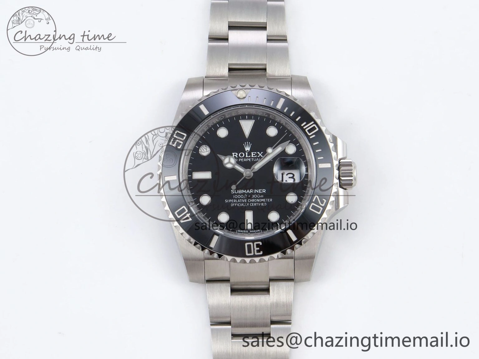 Submariner 116610 LN HGF 1:1 Best Edition Black Dial on SS Bracelet SH3135 V TravelReady 1267