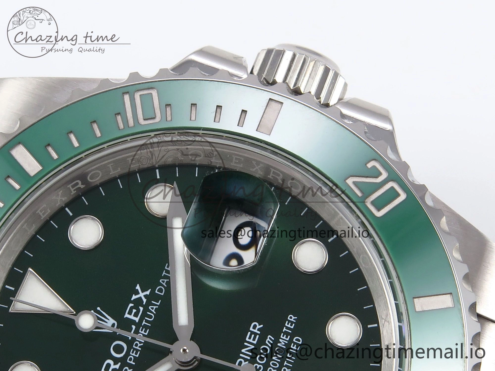 Submariner 116610 LV 40mm RF 1:1 Best Edition Green Ceramic on SS 904L Bracelet Steel VR WaterResistant 1014
