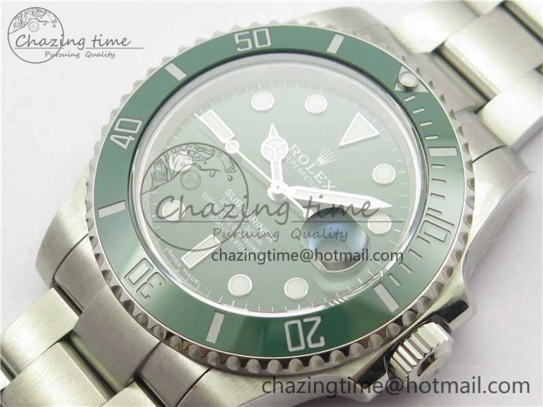 Submariner 116610 LV Green Ceramic 316L Bp Maker 1:1 Best Edition Green Dial on SS Bracelet SA3135 V Functional 3017