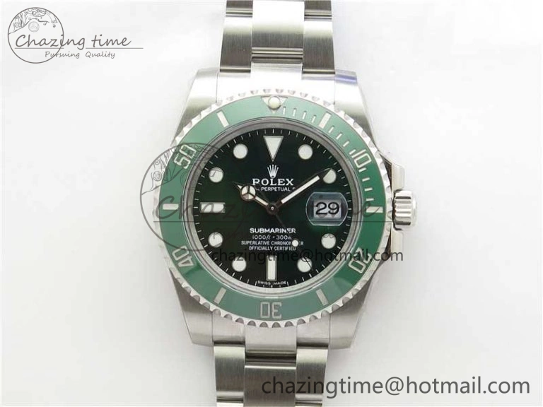 Attractive Submariner 116610 LV Green Ceramic 316L Steel Noob 1:1 Best Edition V10. 2864
