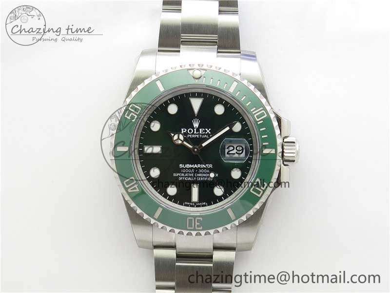 Attractive Submariner 116610 LV Green Ceramic 316L Steel Noob 1:1 Best Edition V10. 2864