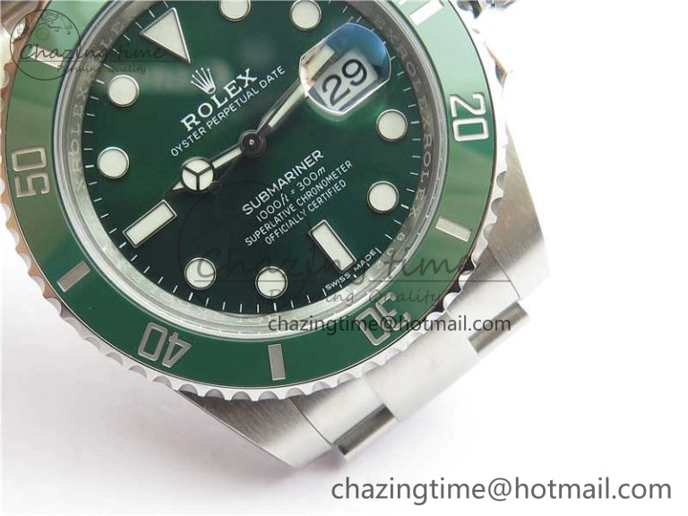 Refined Submariner 116610 LV Green Ceramic 904L Steel V6F 1:1 Best Edition VS3135 V2 (Free Rubber B) 2697