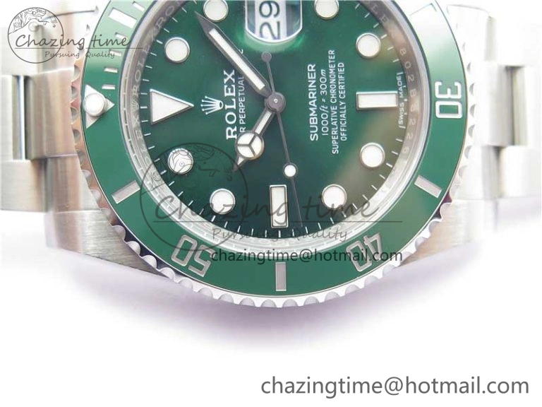 Refined Submariner 116610 LV Green Ceramic 904L Steel V6F 1:1 Best Edition VS3135 V2 (Free Rubber B) 2697