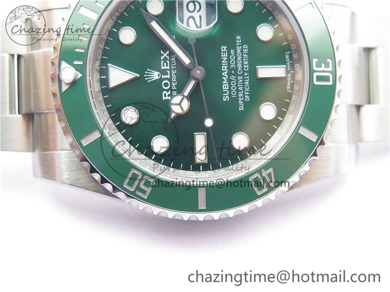 Refined Submariner 116610 LV Green Ceramic 904L Steel V6F 1:1 Best Edition VS3135 V2 (Free Rubber B) 2697