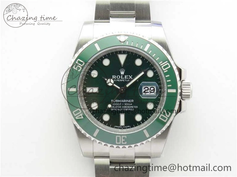 Refined Submariner 116610 LV Green Ceramic 904L Steel V6F 1:1 Best Edition VS3135 V2 (Free Rubber B) 2697
