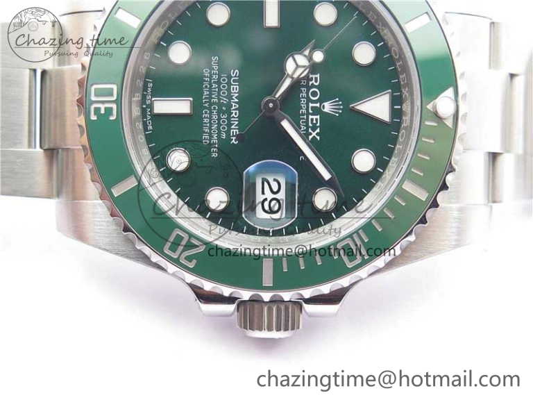 Refined Submariner 116610 LV Green Ceramic 904L Steel V6F 1:1 Best Edition VS3135 V2 (Free Rubber B) 2697