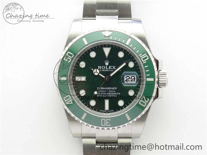 Refined Submariner 116610 LV Green Ceramic 904L Steel V6F 1:1 Best Edition VS3135 V2 (Free Rubber B) 2697