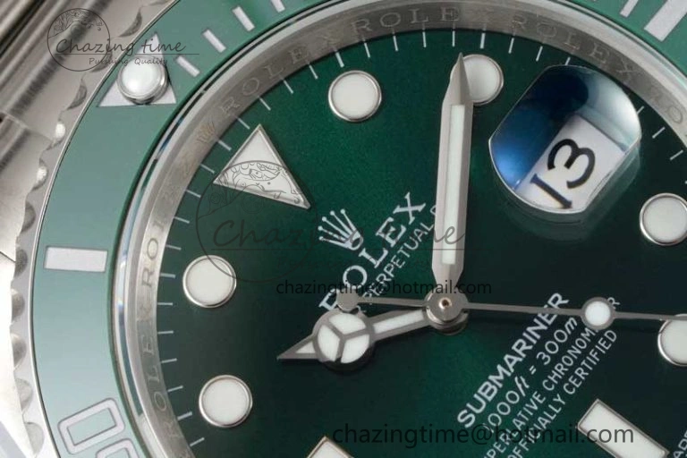 Submariner 116610 LV Green Ceramic APSF 1:1 Best Edition on SS Bracelet VR Modern 2376