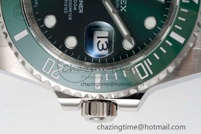 Submariner 116610 LV Green Ceramic APSF 1:1 Best Edition on SS Bracelet VR Modern 2376