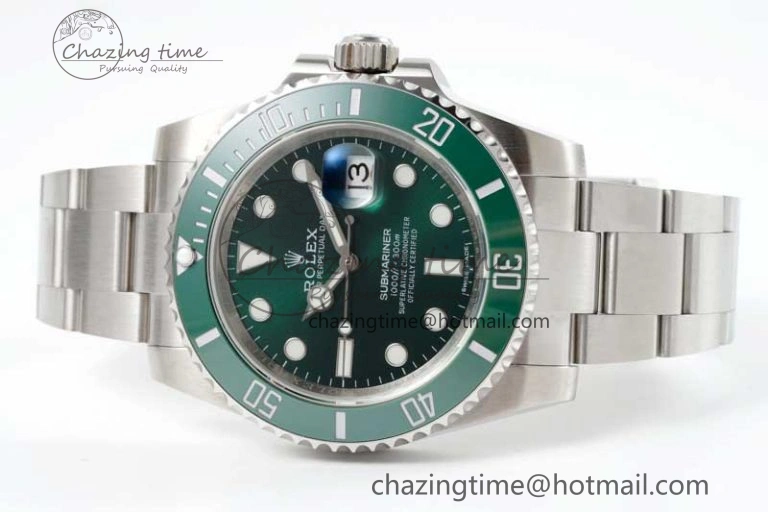 Submariner 116610 LV Green Ceramic APSF 1:1 Best Edition on SS Bracelet VR Modern 2376